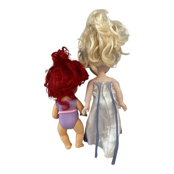 Disney Princess Elsa Doll & Baby Doll Set 11" & 13" Figures With Outfits - Picture 3 of 4